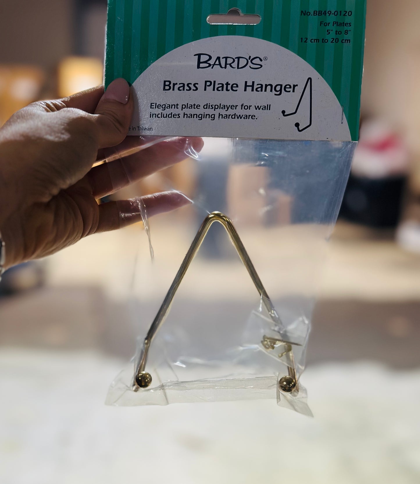 Gold Wall Mount Plate Hanger | Small