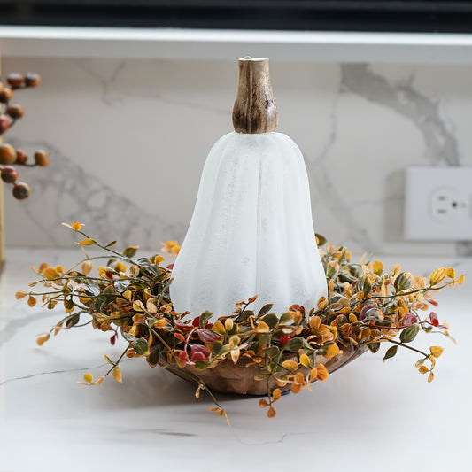 Frosted Glass Pumpkins