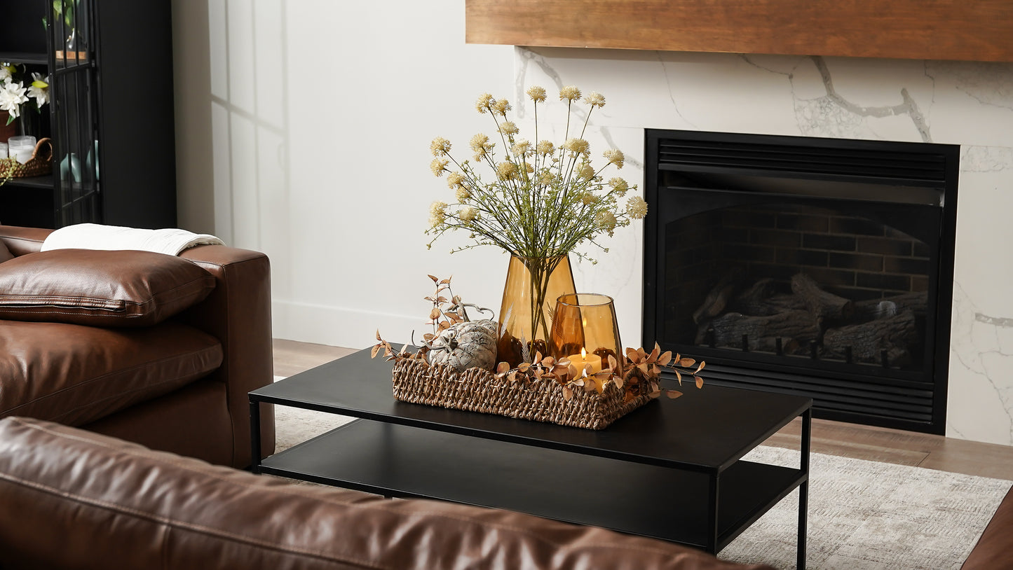 Braided Seagrass Scalloped Tray