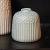 Sadie Debossed Stoneware Vase