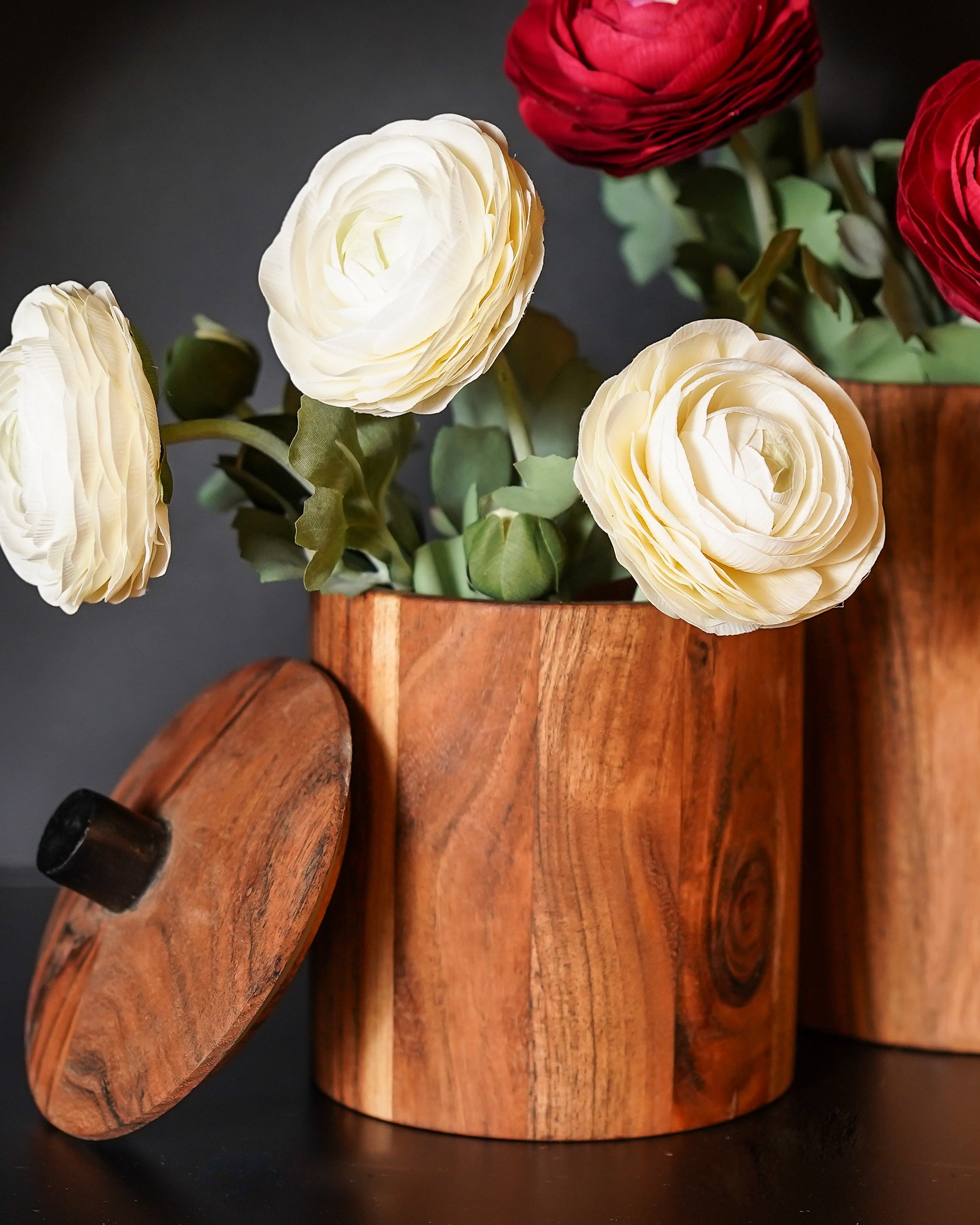 Real Touch Ranunculus Stem | White