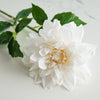 Real Touch Dahlia Stem | White