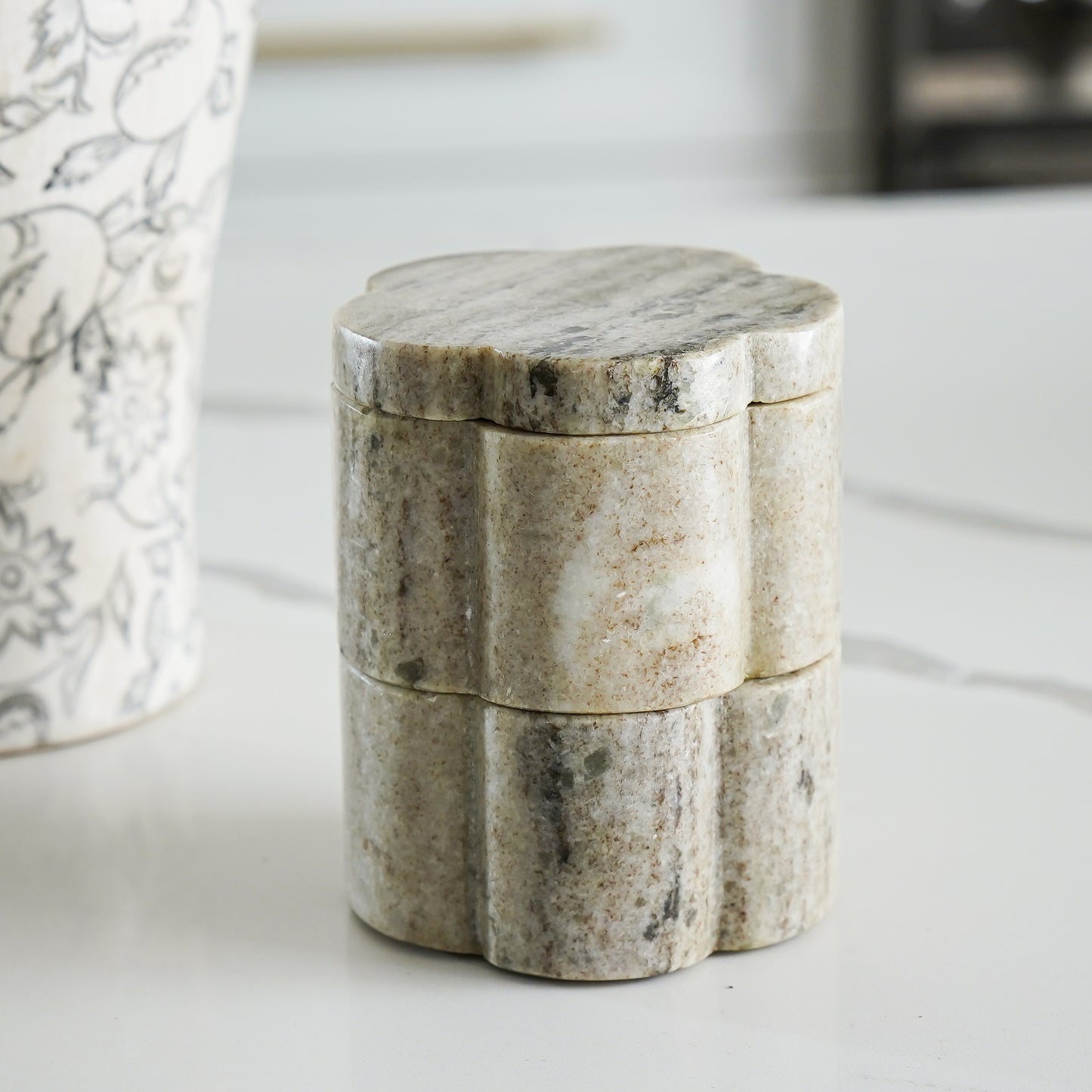 Marble Stackable Pinch Pots | Set of 2