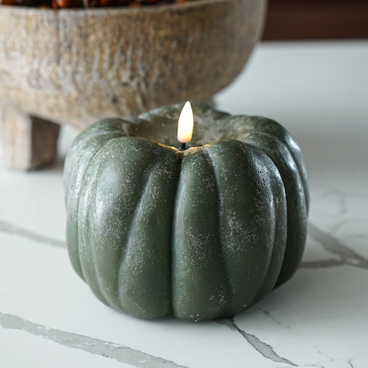 Flameless Pumpkin Candles