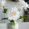 Real Touch Dahlia Stem | White