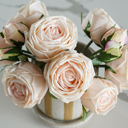 Real Touch Rose Bouquet | Champagne