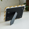 Scallop Marble & Gold Photo Frame
