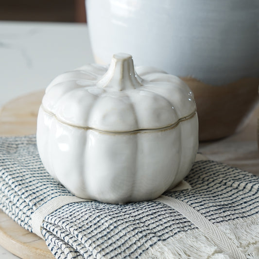 Reactive Glaze Pumpkin Bowl