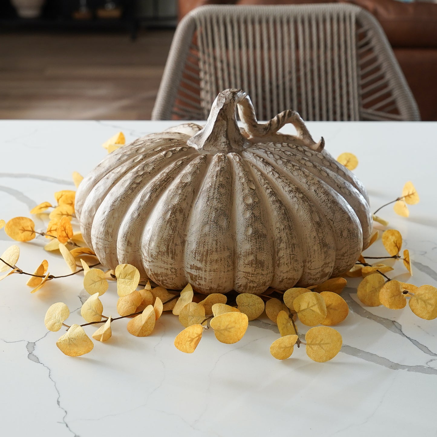 Mustard Fall Candle Ring | 16”