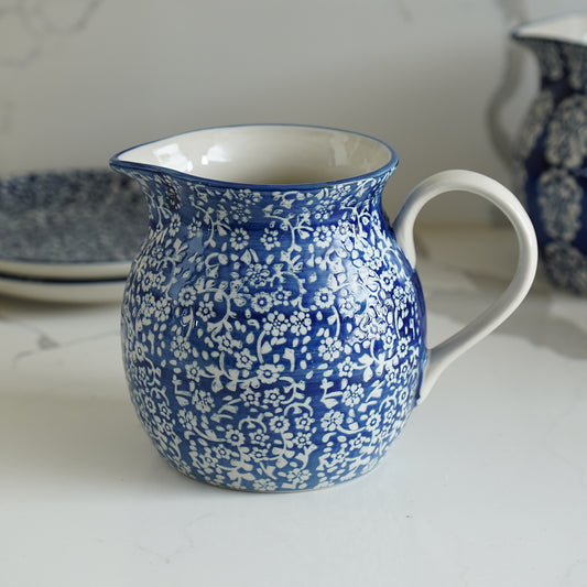 Amari Blue Floral Pitcher