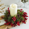 Flameless Melted Ivory Pillar Candle