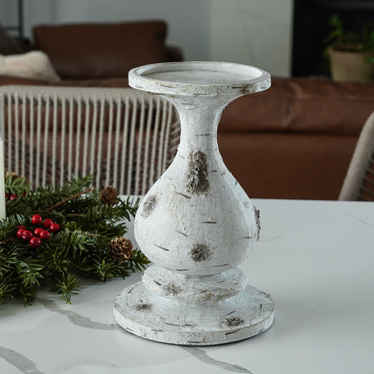 Resin Birch Candle Holder