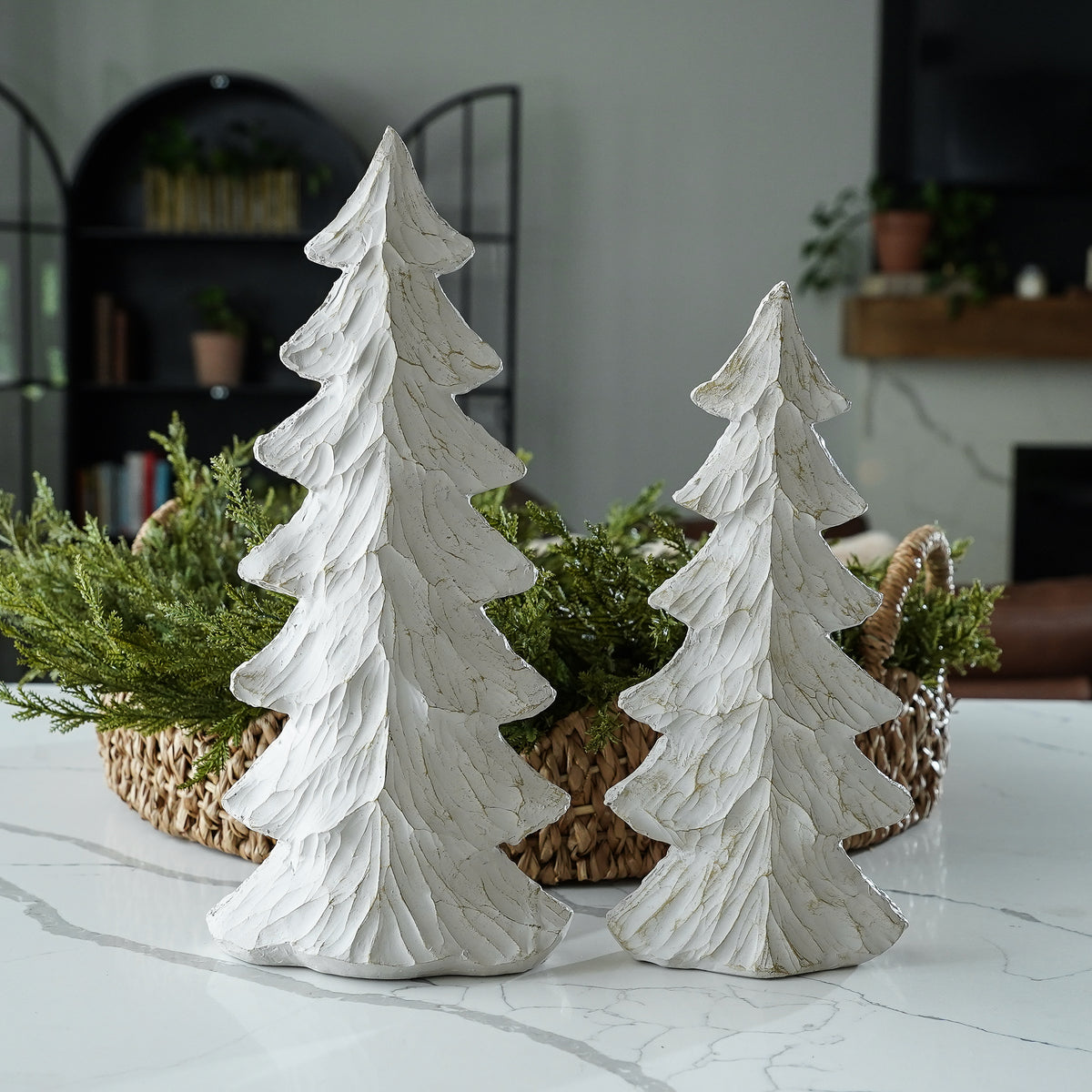 Whitewashed Tree | Decorative Winter Tree