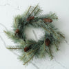 Ellie Pine Candle Ring | Faux Pine and Pinecone Candle Wreath