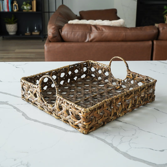 Cora Hand-Woven Rattan Display Tray | 3 Sizes