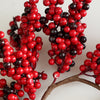 Red & Burgundy Holiday Candle Ring