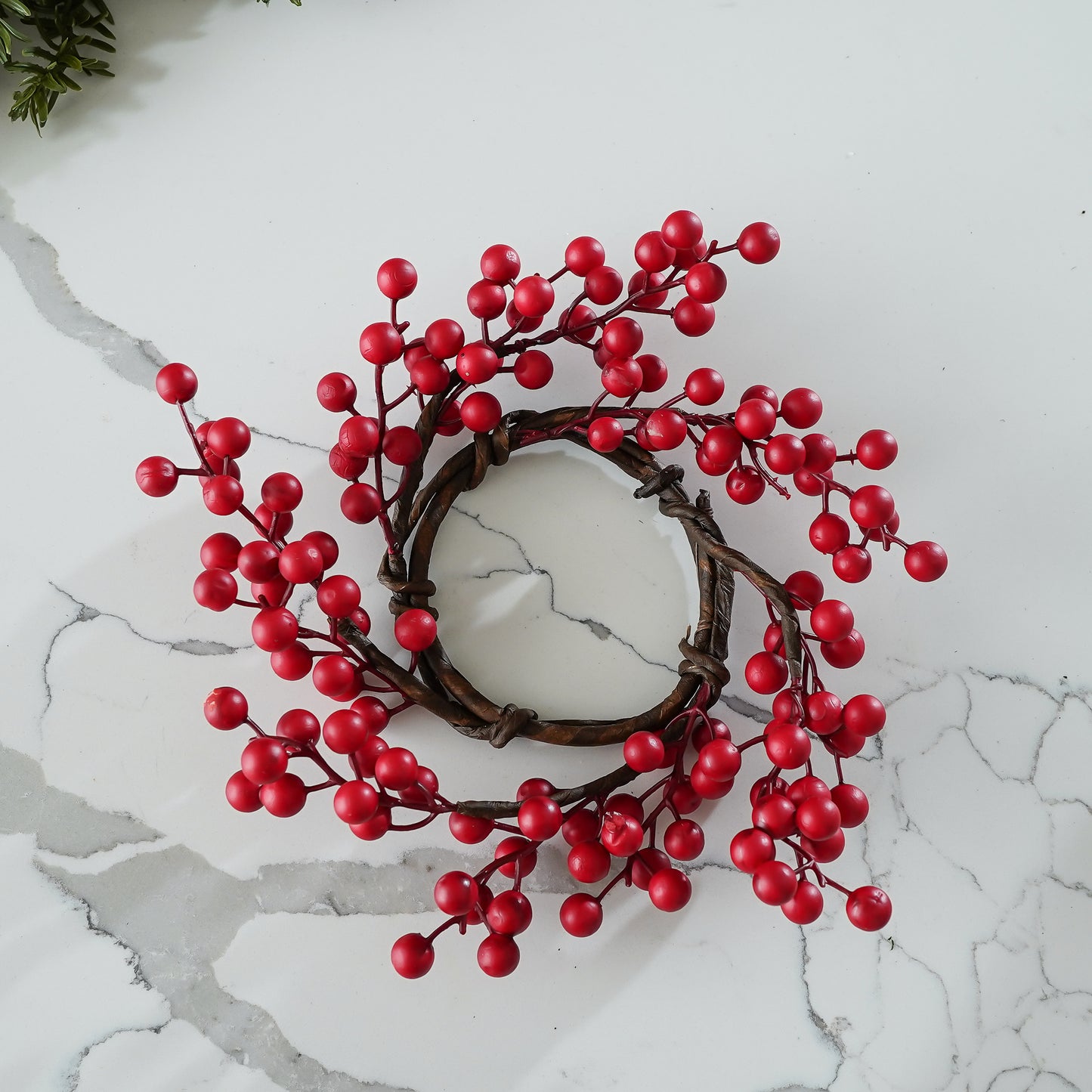 Weatherproof Berry Candle Ring