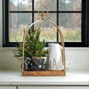 Gold Wide Lantern