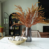 Harlan Smoked Glass Vase | Gold Rim Modern Accent