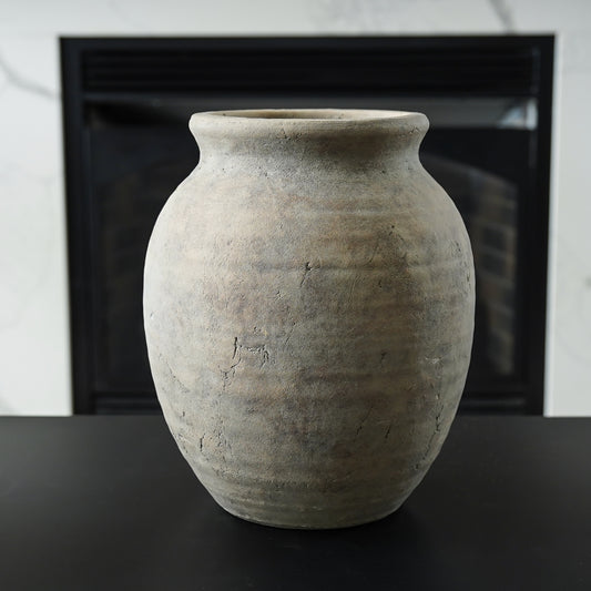 Tatum Terracotta Vase | Large Neutral Rustic Accent