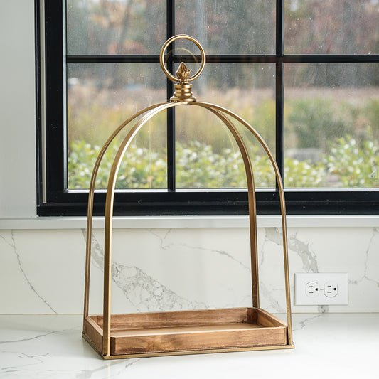 Gold Wide Lantern