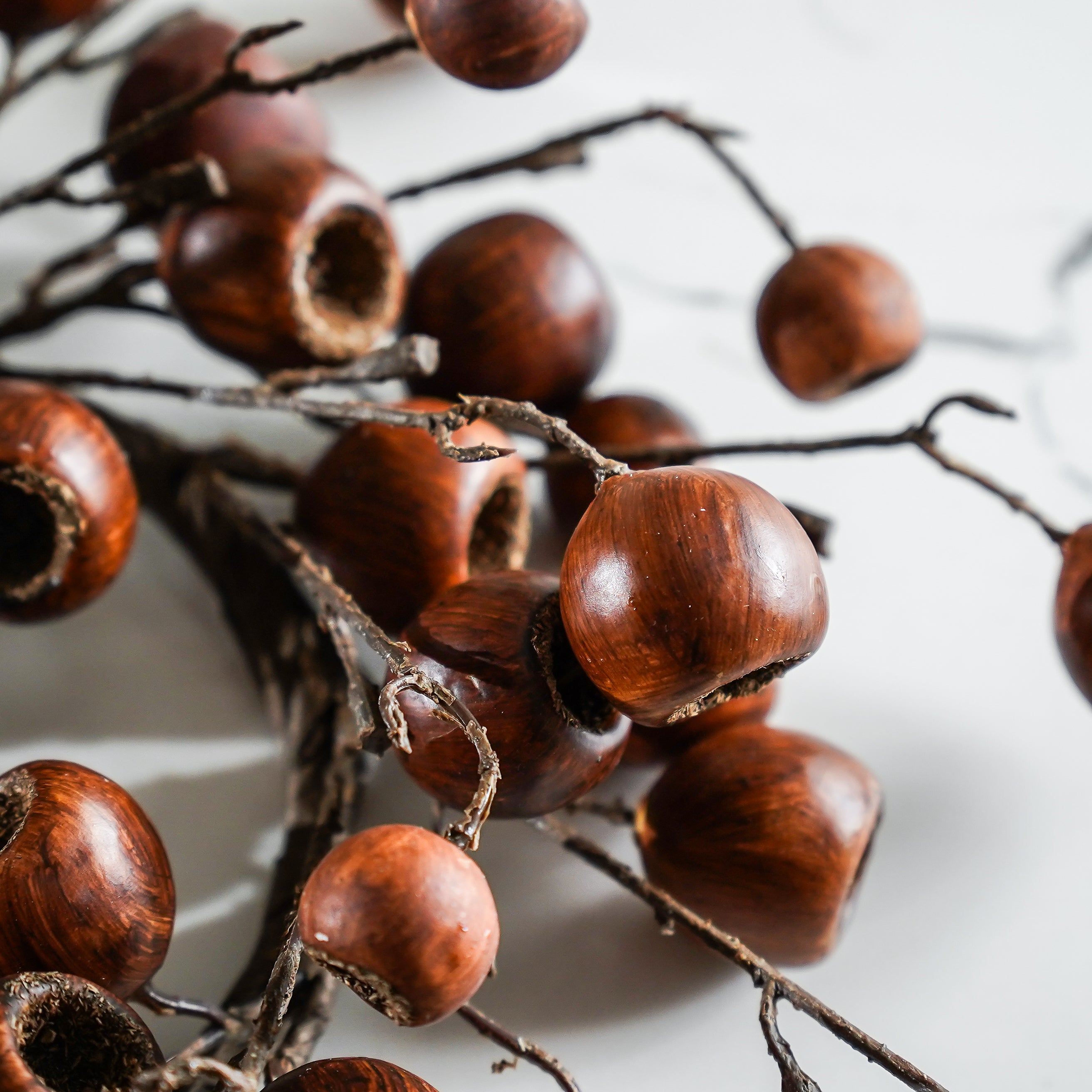 Brown Pod Candle Ring