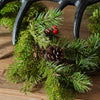Ella Berry Spruce Garland | 6-Foot Holiday Garland with Red Berries & Pinecones