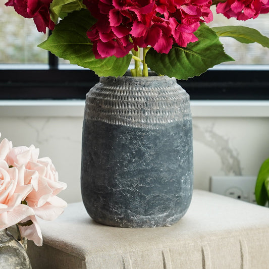 Charcoal Textured Vase