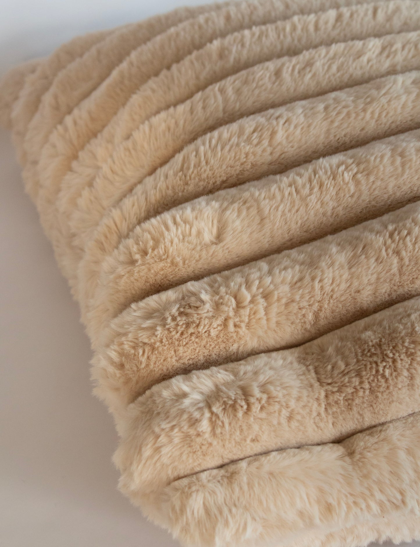 Cream Vegan Fur Pillow