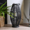 Black Rattan Lantern