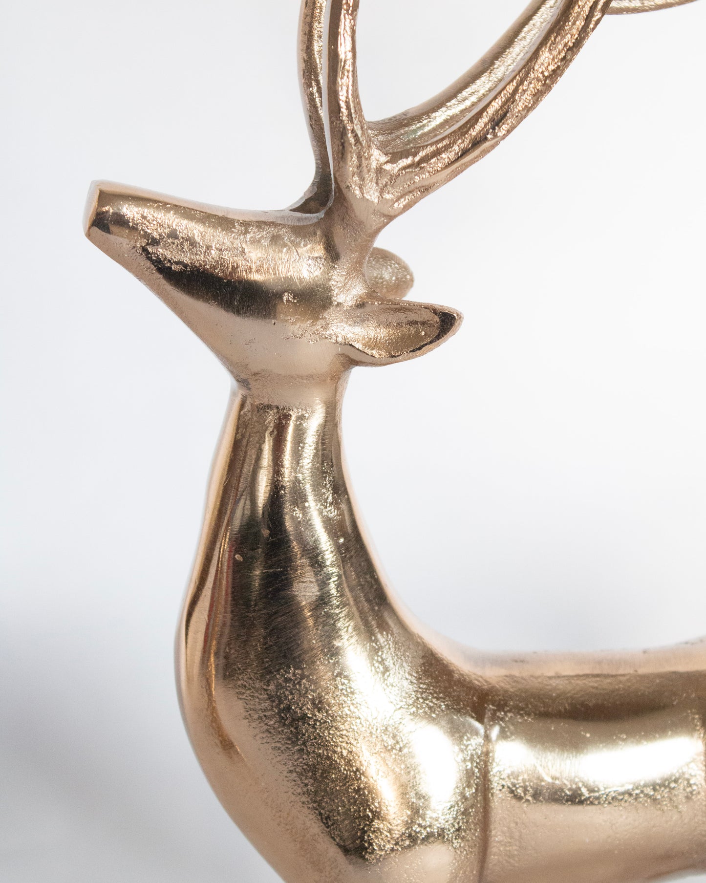 Gold Iron Resting Deer