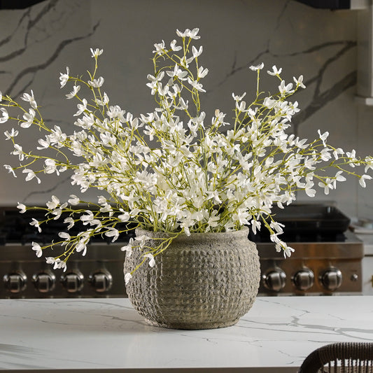 Forsythia Blossom Branch | White