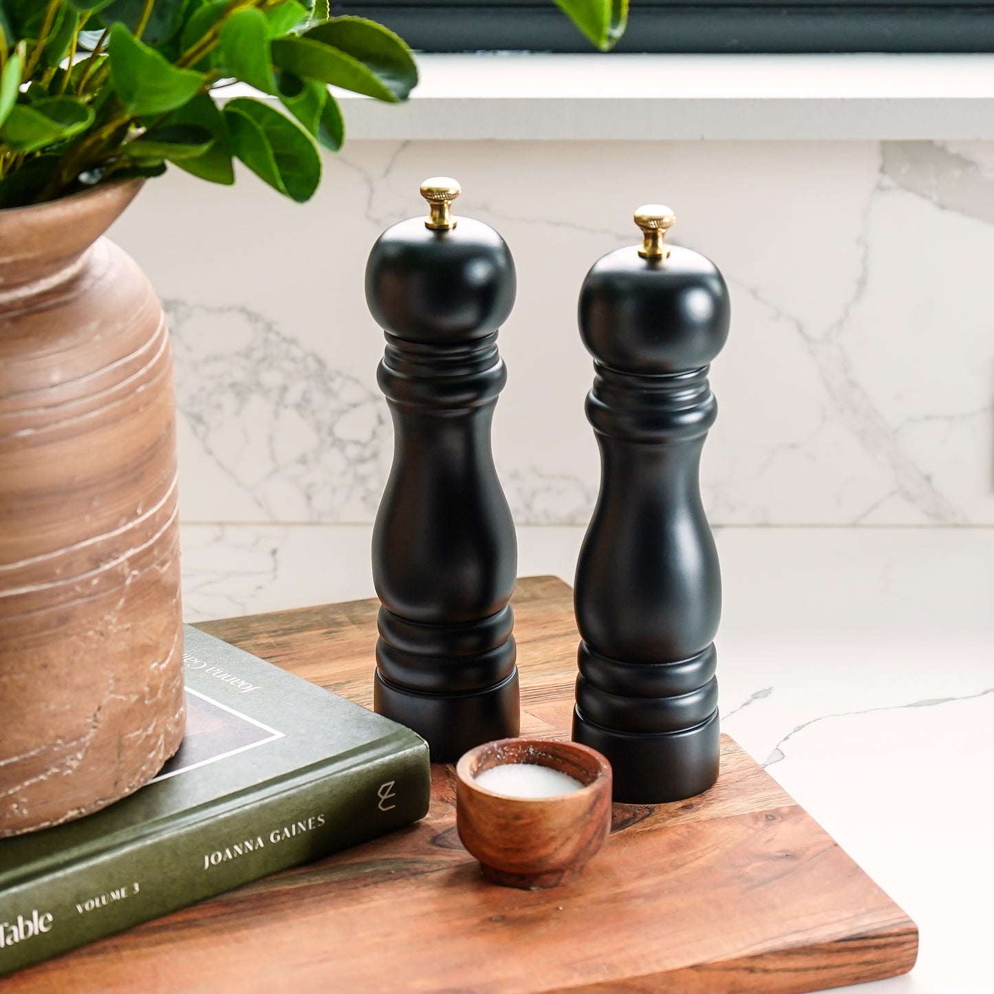 Black Salt & Pepper Grinders | Set of 2