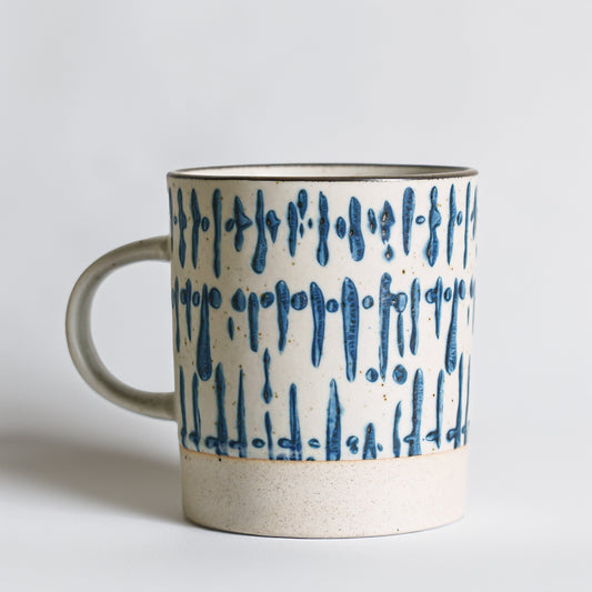 Blue Stoneware Mug