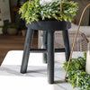 Bentley Black Wood Stool