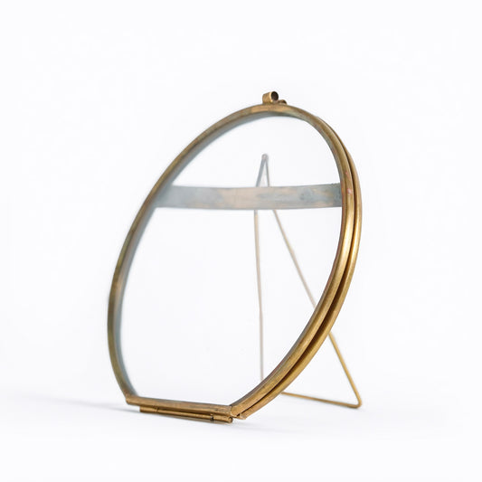 Round Brass Photo Frame