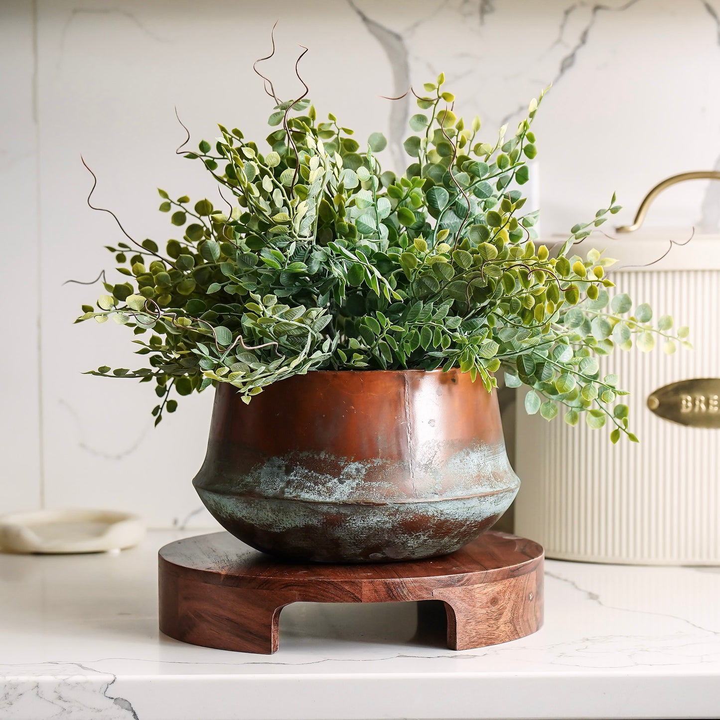 Copper Patina Planter | Large