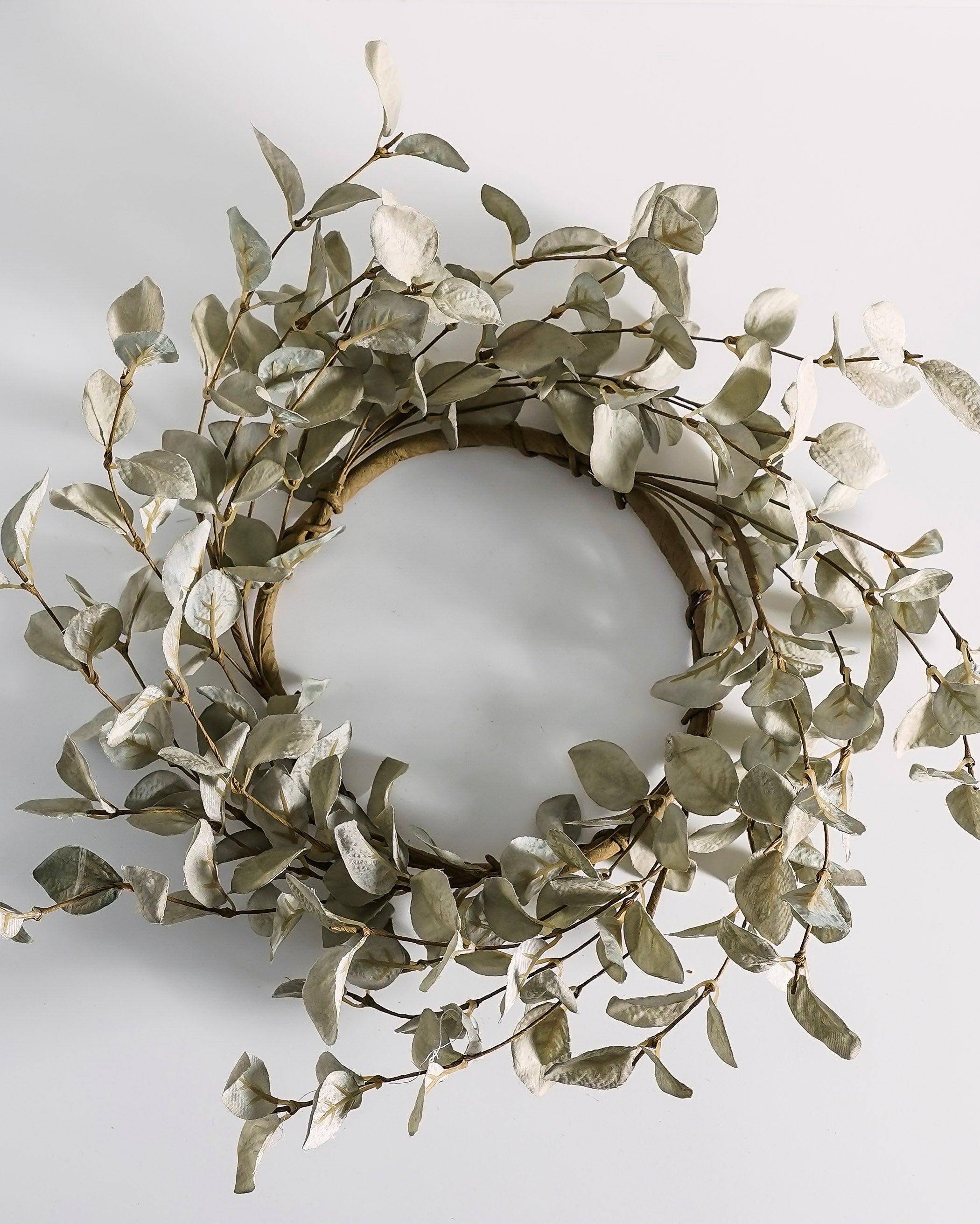 Light Green Eucalyptus Candle Ring | Large