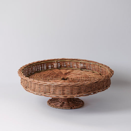 Hand Woven Rattan Pedestal