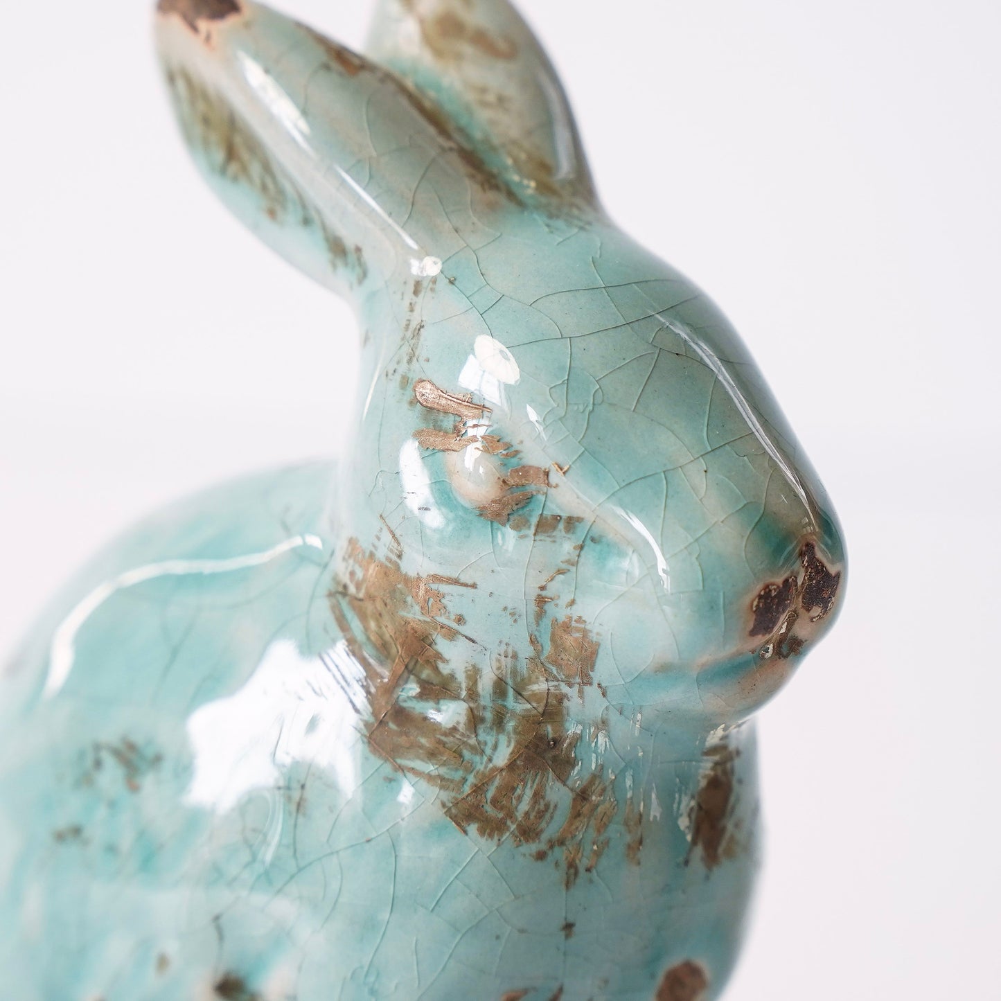 Distressed Aqua Bunny