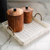 White Woven Trays | Set of 2