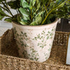 Antiqued Ceramic Floral Pots