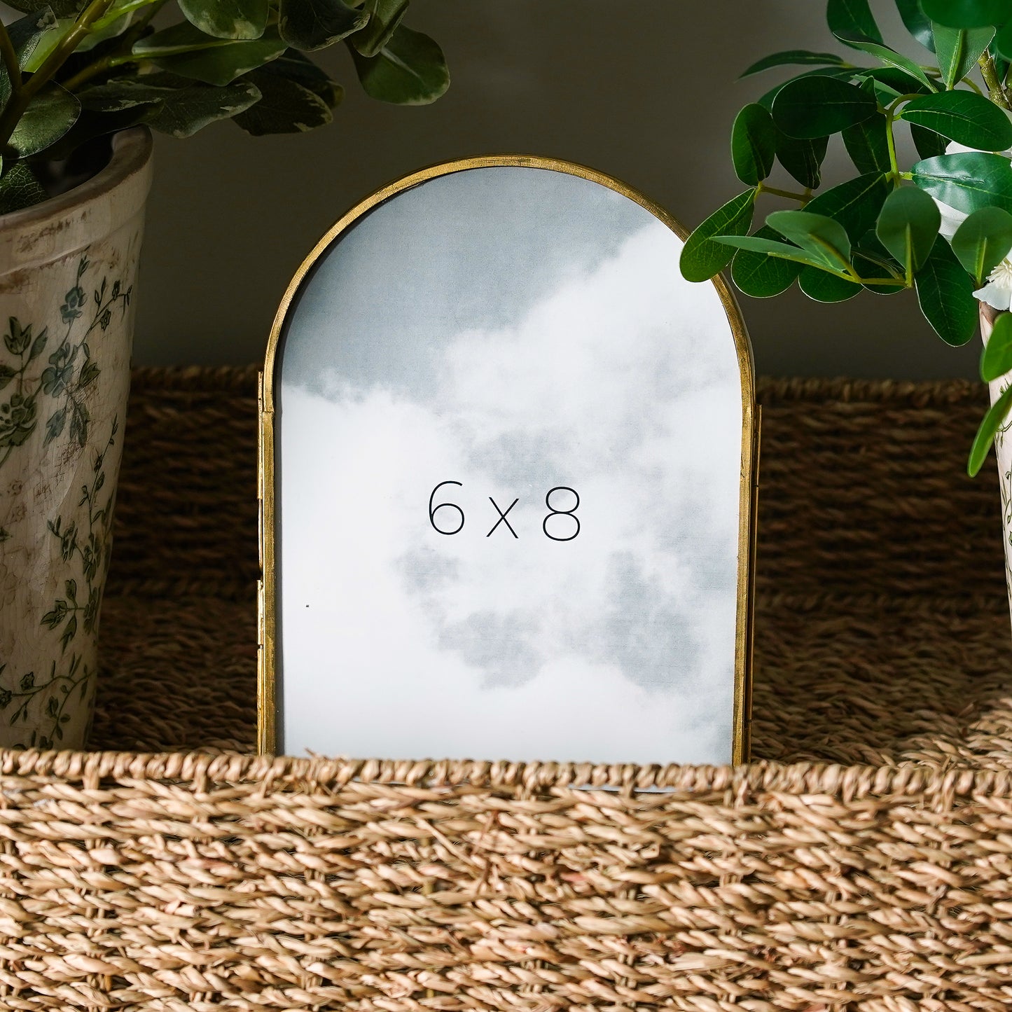 Arched Brass Photo Frame