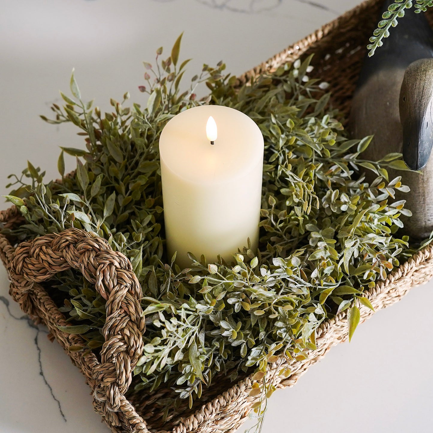 Mixed Sage Candle Ring | Large