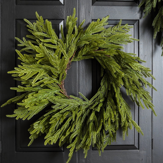 Real Touch Blissful Norfolk Pine Wreath