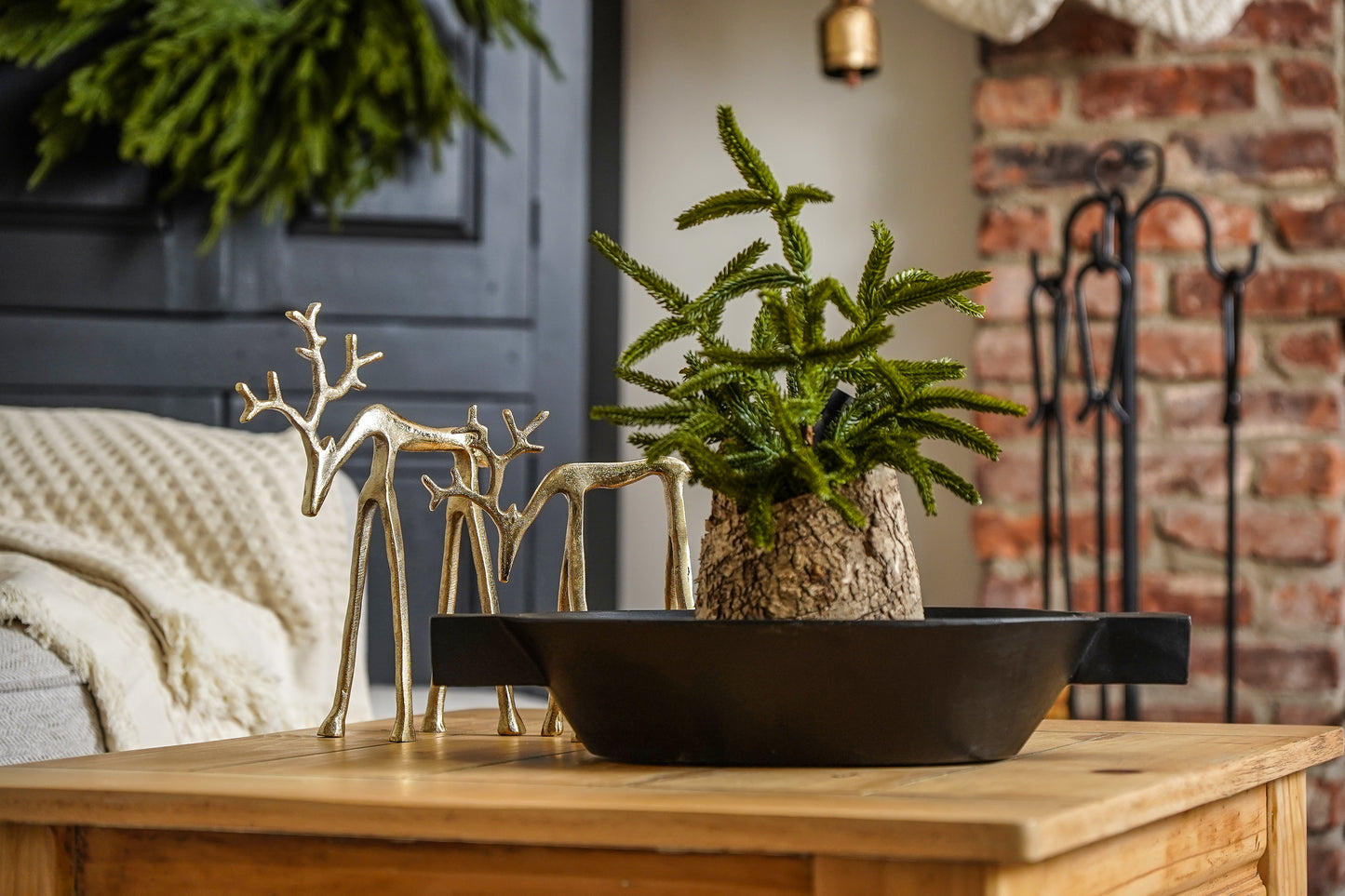 Real Touch Blissful Norfolk Pine Potted Plant | 13”