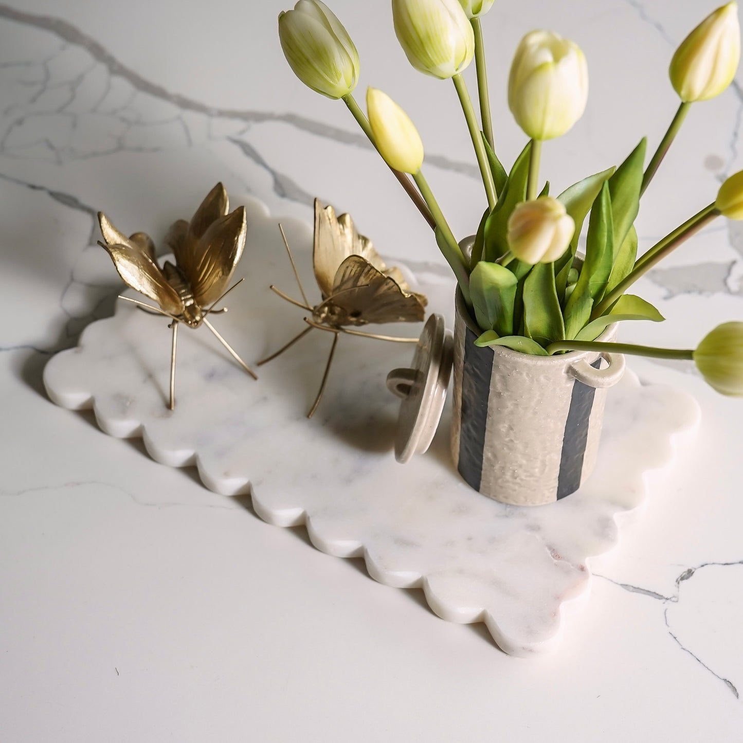 Marble Scalloped Board