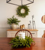 Real Touch Blissful Norfolk Pine Wreath | Small
