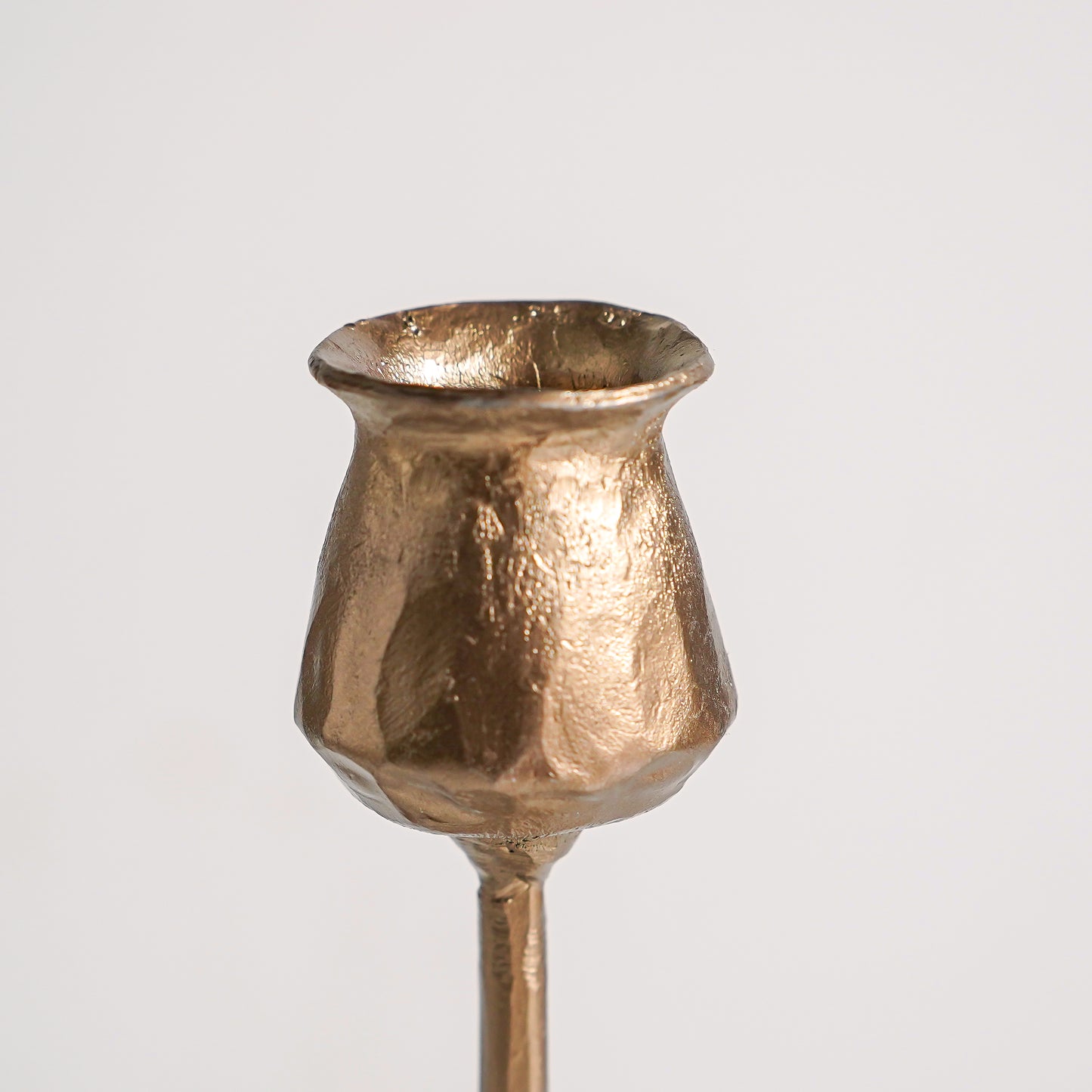 Tulip Brass Taper Holder Set