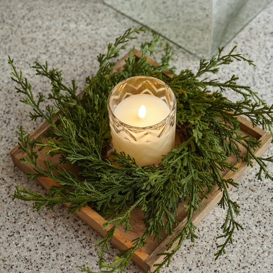 Real Touch Cedar Lake Candle Ring